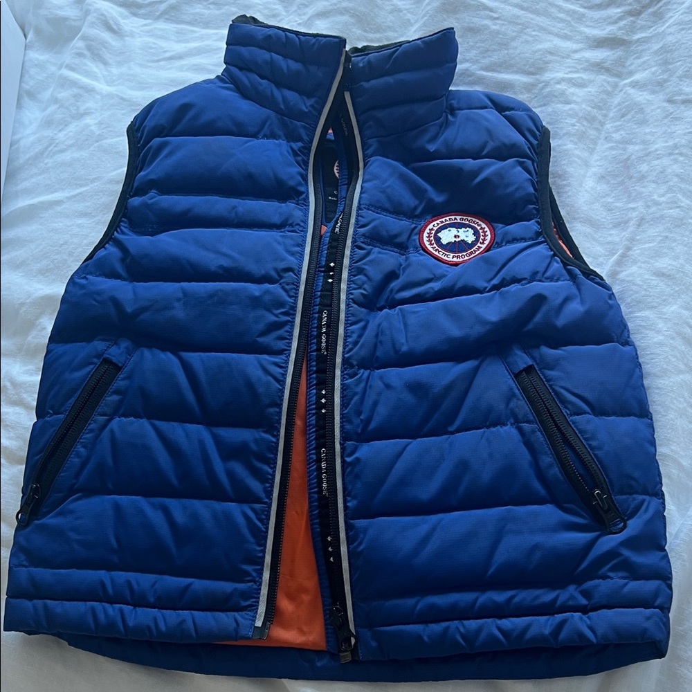 Canada Goose Kids Blue Puffer Vest Size 4-5